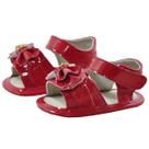 Sapatinho de Bebê Bicho de Pé - Sandália Feminina com Laço e Fecho - Verniz - Vermelho
