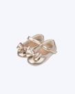 Sapatinho de Bebê Laço Dourado Menina Pampili 379730000