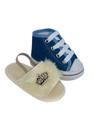 Sapatinho De Bebê + Sandália De Bebê Do 13 Ao 18 Direto Da Fabrica S100 Bege + T20 Sapatinho De Bebê + Sandália De Bebê Do 13 Ao 18 Direto Da Fabrica S100 Bege + T20