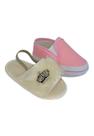 Sapatinho De Bebê + Sandália De Bebê Do 13 Ao 18 Direto Da Fabrica S100 Bege + T50 Sapatinho De Bebê + Sandália De Bebê Do 13 Ao 18 Direto Da Fabrica S100 Bege + T50