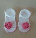 sapatinho em croche princesa