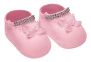 Sapatinho Infantil Bebê Com Strass e Laço Ref: 1003 - Selene