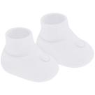 Sapatinho para bebê recém-nascido em tricot Branco Pimpolho (0-3m)