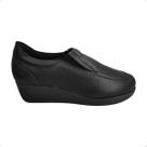 Sapato Abutinado Usaflex Ortopedico Couro Anabela 6263Pl Sapato Abutinado Usaflex Ortopedico Couro Anabela 6263Pl