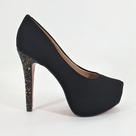 sapato adulto salto alto feminino cor preto sapato adulto salto alto feminino cor preto