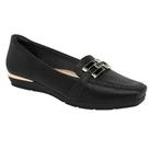 Sapato Anabela Baixo Piccadilly Maxi 147329 Feminino - Preto