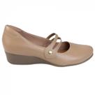 Sapato Anabela Neftali Comfort Couro 3504p
