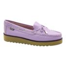 Sapato andacco mocassim feminino em couro casual 41104 lilas