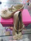 sapato Angel dourado n24