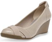 Sapato Anne Klein Timeout Wedge Heel Pump para mulheres Taupe 8US