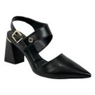 Sapato Bebecê Slingback Bico Fino T7012-022 Preto