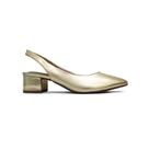 Sapato Beira Rio Slingback Scarpin 4182.220 Dourado