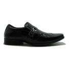 Sapato Belloboy Preto Verniz Fivela Masculino Adulto 1105 Roma
