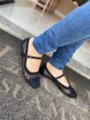 Sapato boneca feminino lagle tule - preto