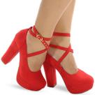 Sapato Boneca Meia Pata Salto Alto Grosso P4