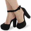 Sapato Boneca Re&Ton Meia Pata Salto Grosso Feminino MP12