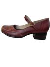 Sapato bonecaem couro miss western vermelho-851