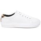 Sapato Casual Branco Onça Feminino Confortado Estilo Primavera Verão 25 26