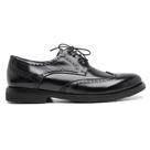 Sapato Casual Centuria Brogue em Couro Preto Sapato Casual Centuria Brogue em Couro Preto