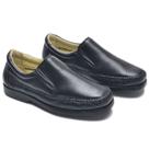 Sapato Casual em Couro Costura Manual Krn Shoes com Elástico e Sola Borracha