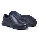 Sapato Casual em Couro Krn Shoes Liso com Elástico e Sola em Borracha