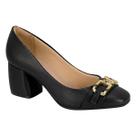 Sapato Casual Feminino Beira Rio 4304.206 Salto Bloco Preto