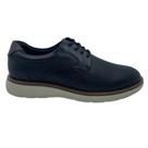 Sapato Casual Ferracini Couro Cadarço Preto 4572 - Preto 39