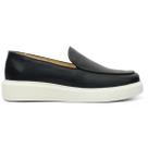 Sapato Casual Masculino Couro Preto Slip On 5503