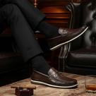 Sapato Casual Masculino Oxford Derby Moderno Mocassim Slim