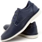 Sapato Casual Oxford Masculino Brogue Detalhado Azul Vogado Shoes Sapato Casual Oxford Masculino Brogue Detalhado Azul Vogado Shoes