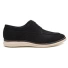 Sapato Casual Preto em Couro Camurça 01996