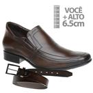 Sapato com Salto Interno Jota Pe Marrom Air + Cinto 71354 Sapato com Salto Interno Jota Pe Marrom Air + Cinto 71354