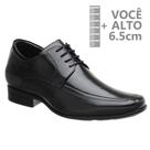 Sapato com Salto Interno Jota Pe Preto Grow 71353 P Sapato com Salto Interno Jota Pe Preto Grow 71353 P