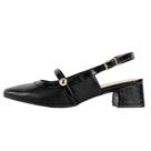 Sapato Comfortflex Slingback Fivela Bico Fino
