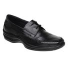 Sapato Conforto em Couro Pires Shoes com Cadarço Costura Manual e Sola Borracha