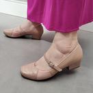 Sapato Conforto Firezzi Boneca Joanete Salto Baixo 7887 Bege