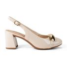 Sapato Dakota Salto Bloco - Feminino - Creme