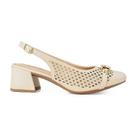 Sapato Dakota Salto Bloco - Feminino - Creme