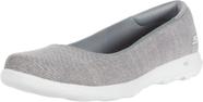 Sapato de balé Skechers Go Walk Lite-Susie feminino cinza 6,5 EUA