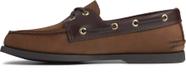 Sapato de barco masculino autêntico original de 2 olhos Sperry, marrom 11,5