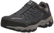 Sapato de construção Skechers Cankton Ebbitt para homens azul/cinza Sapato de construção Skechers Cankton Ebbitt para homens azul/cinza