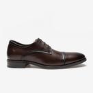 Sapato de Couro Smart Comfort Madison Hi-Soft 32 Marrom Cadarço
