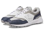 Sapato de golfe New Balance 997 para homens impermeável azul/branco