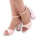 Sapato De Noiva Alto peep-toe Salto Alo Grosso Luxo Confort Sapato De Noiva Alto peep-toe Salto Alo Grosso Luxo Confort