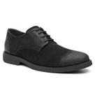 Sapato Derby Masculino Couro Camurça Borracha Conforto Macio