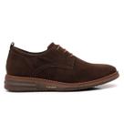 Sapato Derby Masculino material sintético Camurça Ranster Café