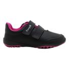 Sapato Escolar Pampili Infantil Menina tiras autocolantes Antiderrapante PRETO/PINK