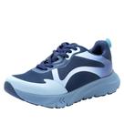 Sapato esportivo feminino Alegria Rebounce Exhault Sport azul 6,5 EUA