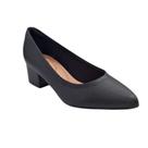 Sapato Fem. Scarpin Bico Fino Salto Grosso Modare 7340123