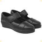 Sapato Feminino Anabela Couro Legítimo Confortável Slip On Modelo 17000